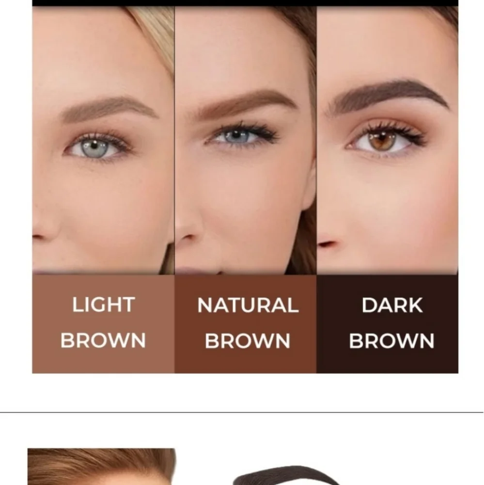 Never opened Tiktok Viral eyebrow stamp powder dark brown - Picture 4 of 8